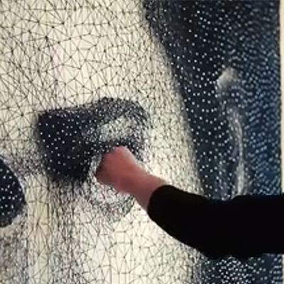 خلق پرتره به سبک «هنر نخی»