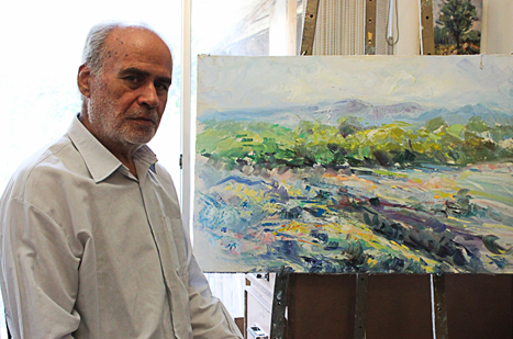 نذر کردم ۱۰۰ تصویر از امام خمینی(ره) نقاشی کنم