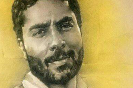 از نقاشی با موضوع «شهید محمد احمدی جوان» رونمایی شد